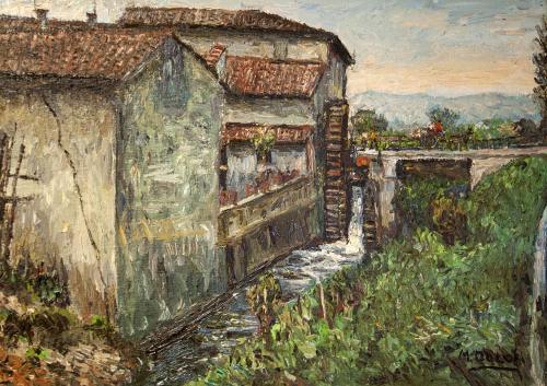  Mulino a Pontevico- 50,5x70,5- Olio- Anni '80[0078]