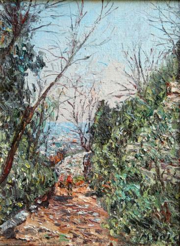  Sentiero sui Ronchi- 40x30- Olio- Anni '80[0176]