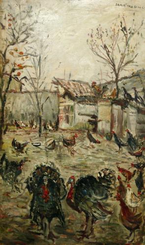 Pettegolezzi- 60x100- Olio- Anni '30[0360]