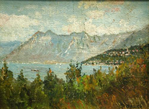 Autunno sul Sebino- 30x40- Olio- Anni '70[0407]