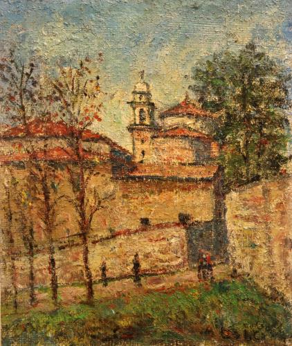 Estate a San Pietro (BS)- 60x50- Olio- Anni '60[0500]