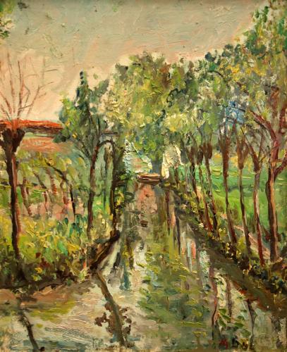 Campagna- 46x37- Olio- Anni '60[0755]