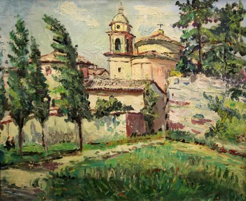 San Pietro in castello- 50x60,5- Olio- Anni '50[0811]