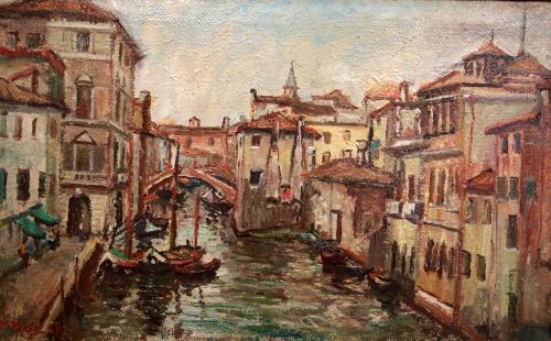 Chioggia- 50,5x80,5- Olio- Anni '40[0836]