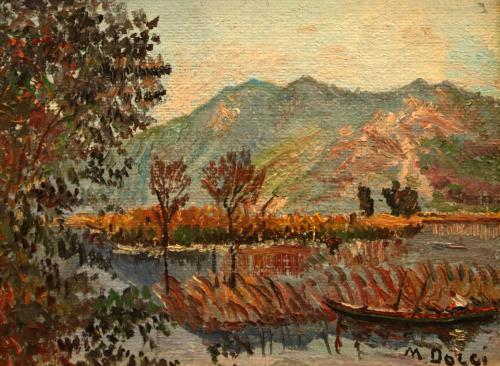 Le Torbiere in autunno- 30x40- Olio- Anni '60[0849]